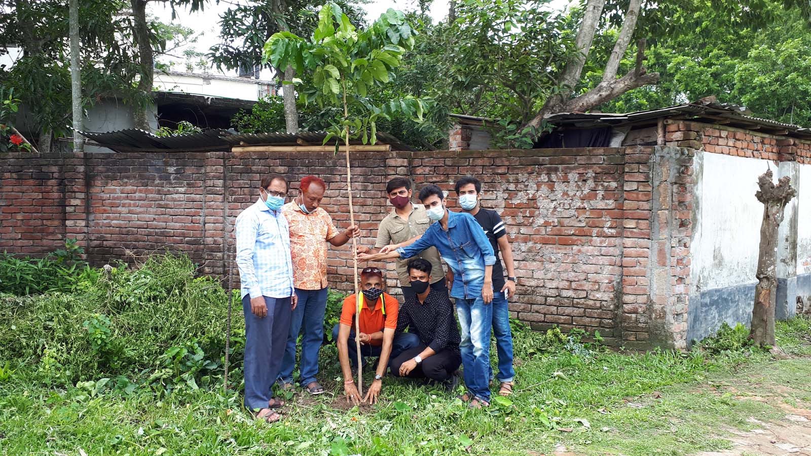 দেশের ১৮১ বারের রক্তদাতা  জাভেদ নাছিমের বৃক্ষরোপন